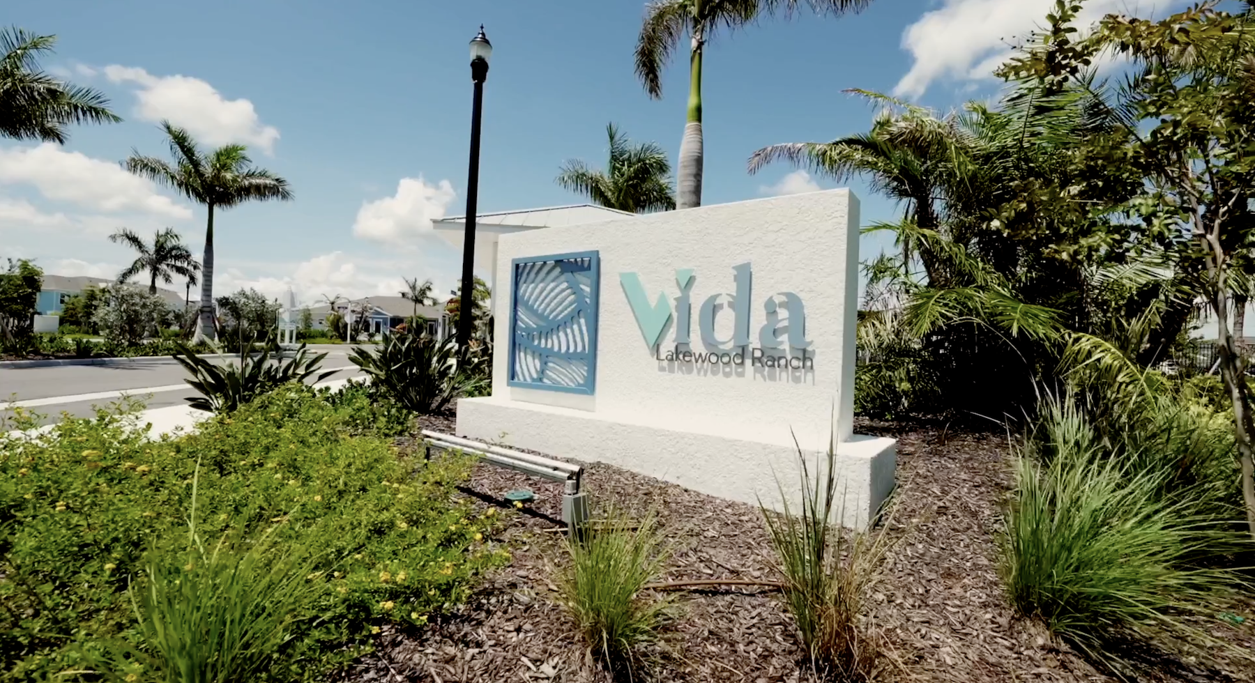 entrance and property sign